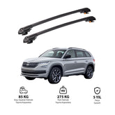 SKODA KODIAQ 2017 et modèles ultérieurs TRX1 Thunder Carrier Barres transversales pour galerie de toit de voiture, 2 barres